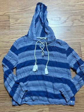 Roxy Surf Pacsun Lightweight Striped Beach Hoodie Small